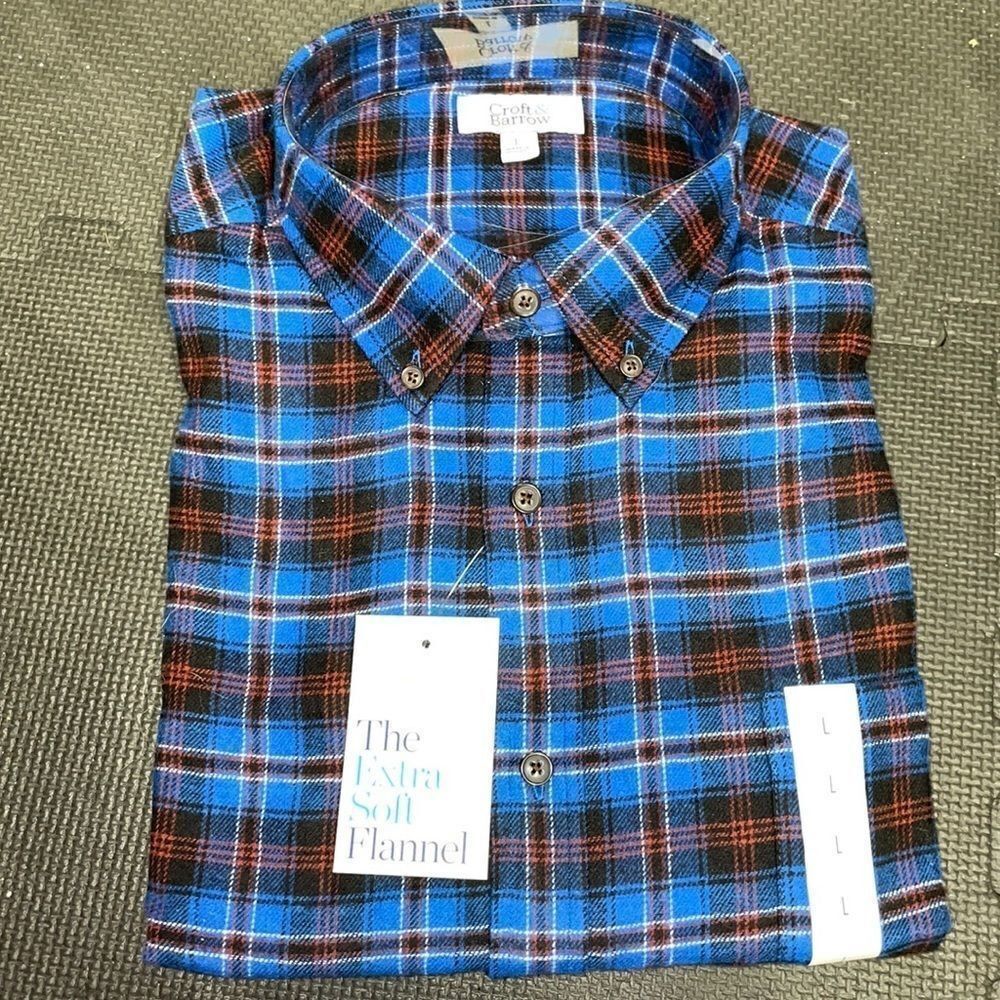 NWT Croft & Barrow Flannel Button Down Shirt